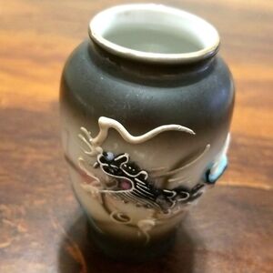 Vintage miniature dragon vase ,made in Japan. 3 inches tall.
